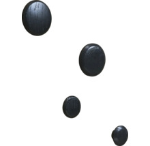 Vier houten meubelknoppen