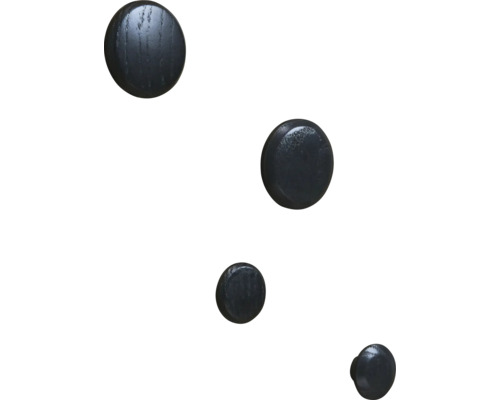 Vier houten meubelknoppen