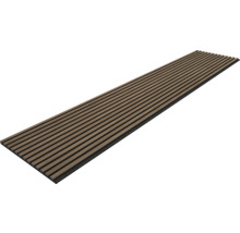 Akoestisch paneel met houten latten