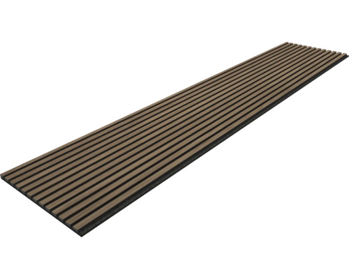 Akoestisch paneel met houten latten