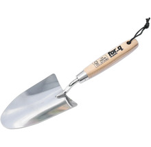 Tuinschep met houten handvat en ophanglus