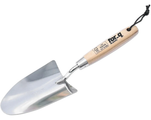 Tuinschep met houten handvat en ophanglus