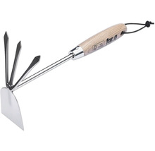 Combinatiehak met houten handvat voor tuinwerkzaamheden