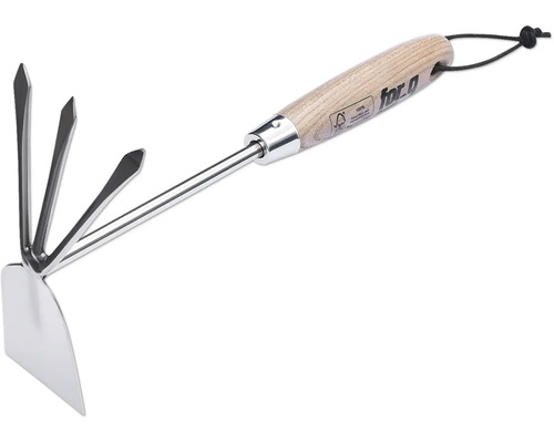 Combinatiehak met houten handvat voor tuinwerkzaamheden