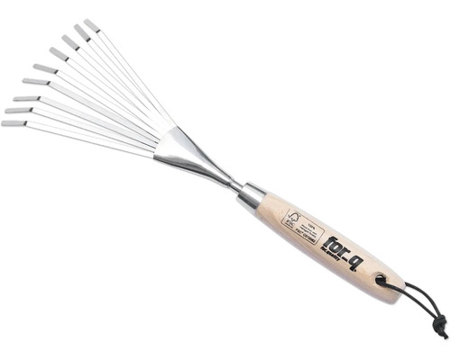 Bladhark met houten handvat voor tuinwerkzaamheden