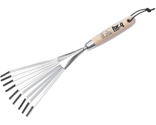 Bladhark met houten handvat van het merk for_q