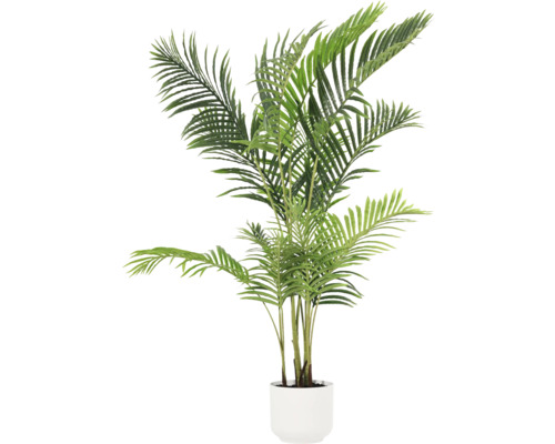 Kunstmatige Areca palm in witte pot ter decoratie