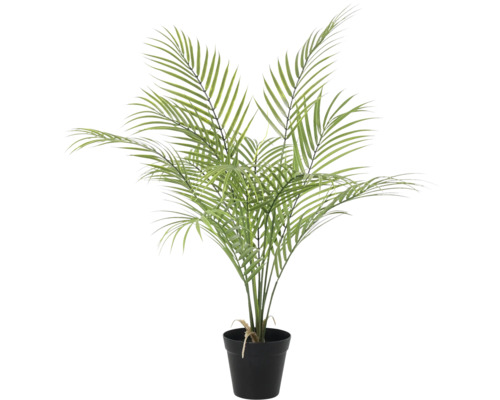 Kunstplant Areca palm in een zwarte pot