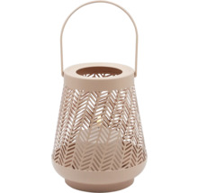 Decoratieve lantaarn met gaatjespatroon en handvat