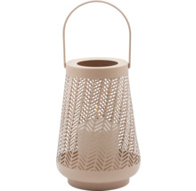 Windlicht met draagbeugel en geometrisch patroon