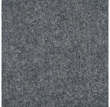 Close-up van een grijs tapijt met dichte textuur.