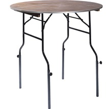 Ronde klaptafel met metalen frame