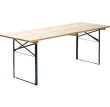 VEBA Biertafel hout groen-bruin 220x50 cm