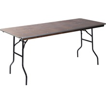 Rechthoekige inklapbare tafel met metalen frame