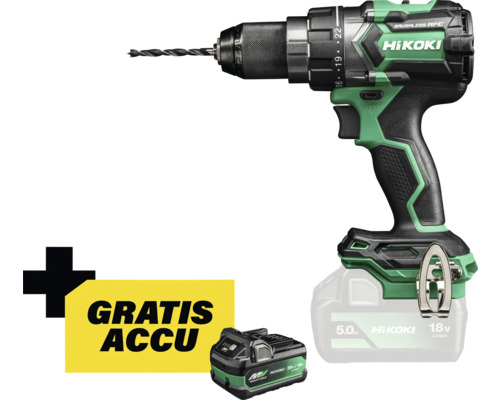 Hikoki accuschroefboormachine met accu en actie gratis accu
