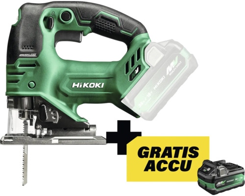 Accu decoupeerzaag van HiKOKI met gratis accu