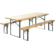 Biertafelset met een tafel en twee banken