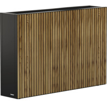 Bloembak met houten bekleding