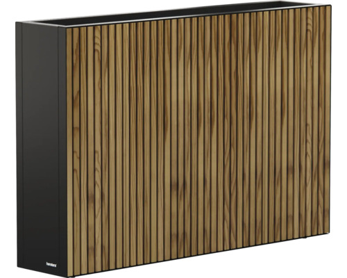 Bloembak met houten bekleding