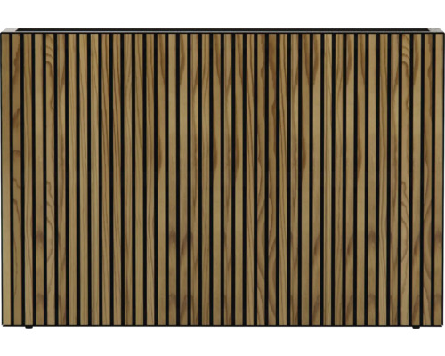 Bloembak met houten latten