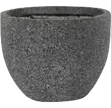 Grijze bloempot van steen