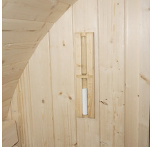 Zandloper voor tijdmeting in de sauna
