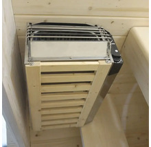 Saunakachel met houten bekleding voor wandmontage