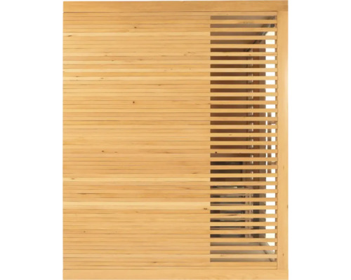 Houten gevel met horizontale latten
