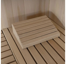 Houten hoofdsteun voor de sauna