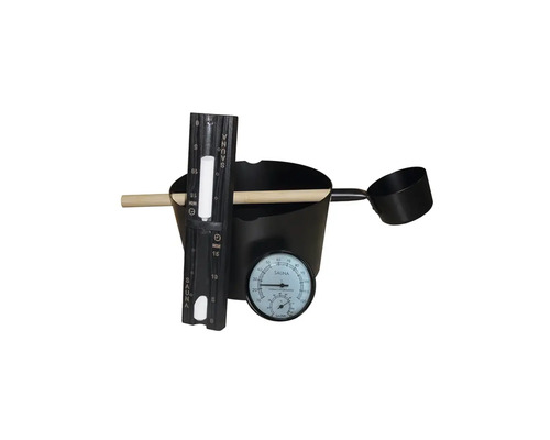 Sauna set met emmer, pollepel, thermometer en hygrometer