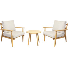 Tuinmeubelset met twee stoelen en een ronde tafel