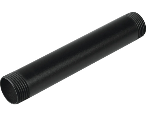 WALTECO Rusticline buis 3/4'' 150mm zwart Zwarte stalen buis met schroefdraad
