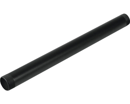 WALTECO Rusticline buis 3/4'' 300mm zwart Zwarte stalen buis met schroefdraadeinden