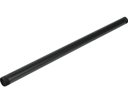 WALTECO Rusticline buis 3/4'' 500mm zwart Zwarte stalen buis met schroefdraad aan beide uiteinden