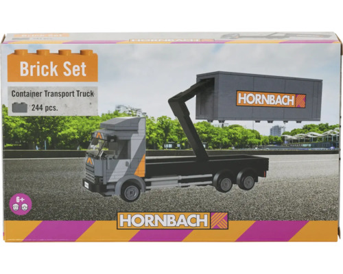 Brick Set container transport vrachtwagen, 244 onderdelen