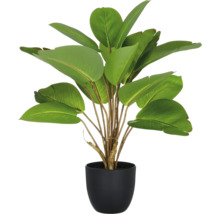 Kunstmatige kamerplant in pot met groene bladeren