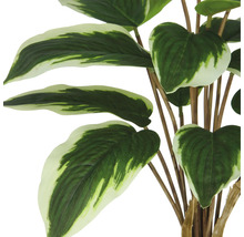 Kunstplant met groen-witte bladeren