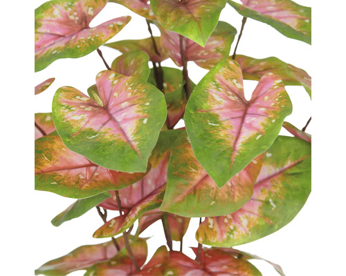 Kunstmatige Caladium plant met bladeren