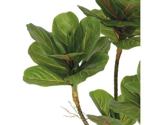 Kunstmatige vioolbladplant met groene bladeren en bruine stam