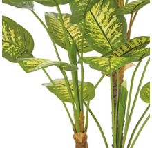 Kunstplant Dieffenbachia met groen-gele bladeren en bruine stam