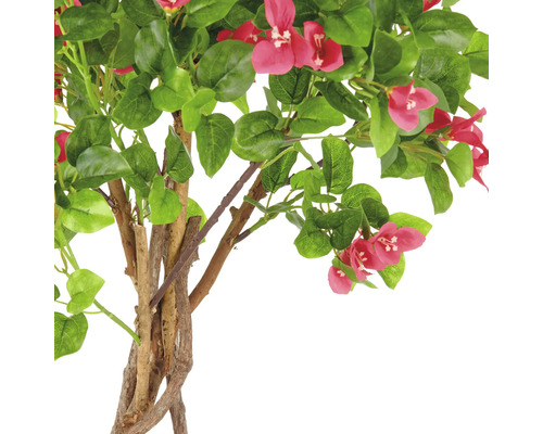 Kunstmatige bougainvillea plant met bloemen en bladeren