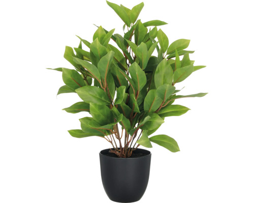 Kunstplant Eprpremnum in pot H 40 cm Kunstplant met groene bladeren in zwarte pot