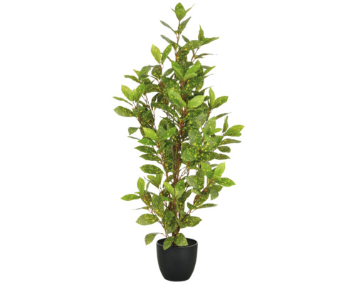 Kunstplant Acuba in pot groen H 90 cm Decoratieve kunstplant in pot