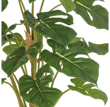 Kunstmatige Monstera plant met grote, groene bladeren