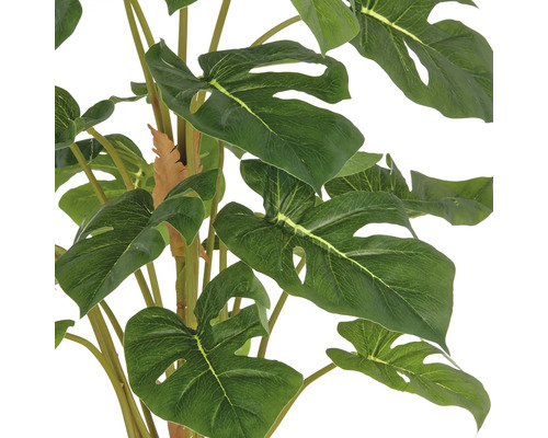 Kunstmatige Monstera plant met grote, groene bladeren