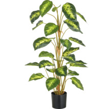 Kunstmatige Dieffenbachia in zwarte pot
