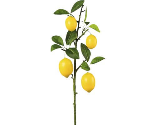 Kunstplant Citroentak H 86 cm Citroenboom met gele vruchten en groene bladeren