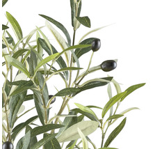 Kunstmatige olijftak met bladeren en olijven