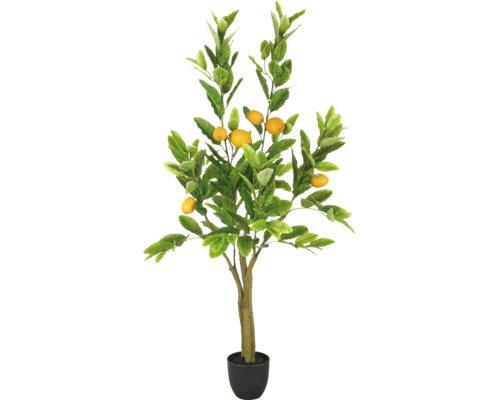 Kunstplant Citroenboom in pot H 120 cm Kunstmatige citroenboom in pot als decoratie