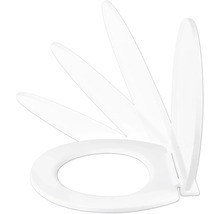 Toiletbril met verschillende openingshoeken